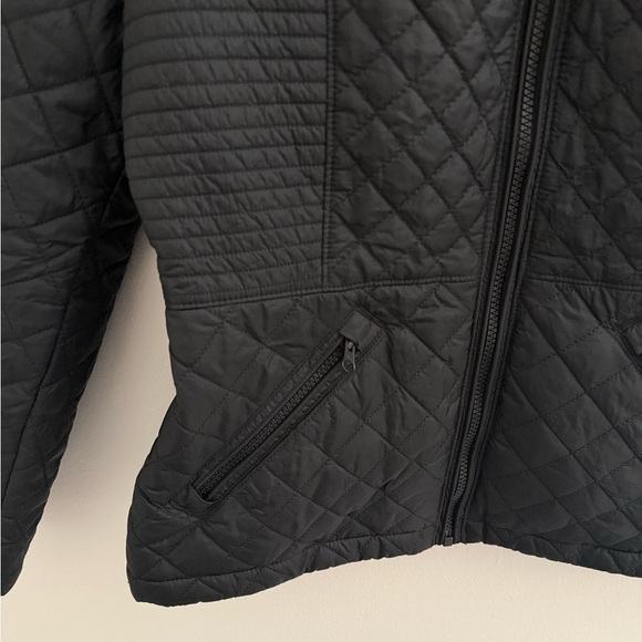 The North Face Black Insulated Jacket Luna Women’s Medium Quilted Belt Hiking - Picture 6 of 12
